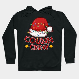 Plaid Cousin Crew santa hat Light Tree Funny Christmas Gift Hoodie